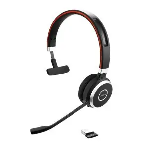JABRA | Evolve 65 UC Stereo Wireless Bluetooth Headset / Music Headphones Includes Link 360 | 100-98500000-99