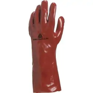 DELTAPLUS | Chemical Hand Gloves Red | PVC7335