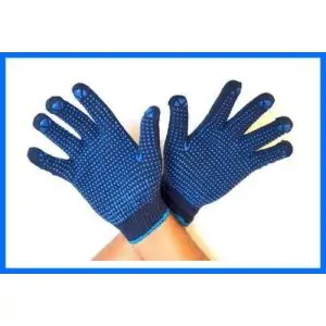 SAFEWELL | Safety Gloves Blue Double Dotted Gloves