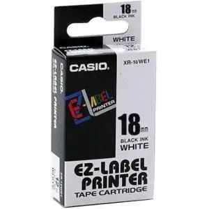 CASIO | Label Printer Tape 18mm White | XR-18WE1-W-DJ1