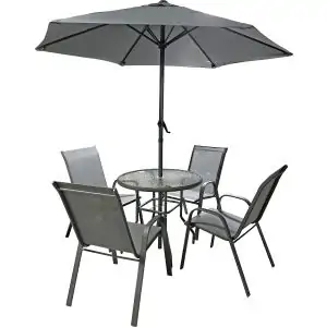 Garden Set 6Pcs Chairs Grey | DP-S5008RGR