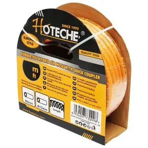 HOTECHE | Rubber-PVC Hybrid Air Hose with European Style Quick Coupler 6x12mm/10ms | A831802E