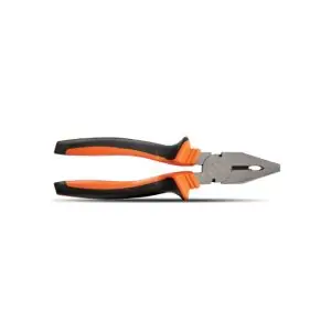 CLARKE | Combination Plier 8 inch Polished Head with Slip Resistant Orange Color Handle | CP8CL