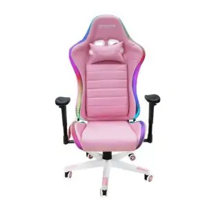 DRAGONWAR | RGB Pro-Gaming Chair with Remote Controller Pink | GC-015-PK