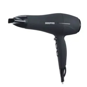 GEEPAS | Pro-Style Hair Dryer 2 Speed 3 Heat 2200W Cool Shot AC: 220-240V 50/60Hz | GHD86019