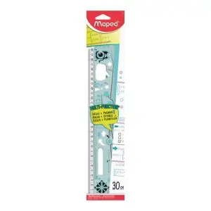 MAPED | Multi-Function Geonotes Ruler Grey 30Cm | MD-250310