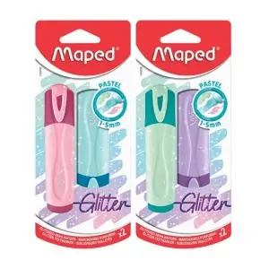 MAPED | Glitter Highlighter Pastel Multicolor 2 Piece | MD-742028