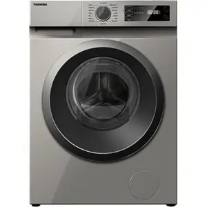 TOSHIBA | Front Load 8KG Washer & 5KG Dryer Silver RPM:1200 Inventor Motor | TWD-BK90S2A(SK)